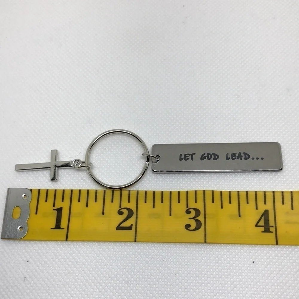 3/$25 Inspirational Keychain Key Ring “Let God Lead…”